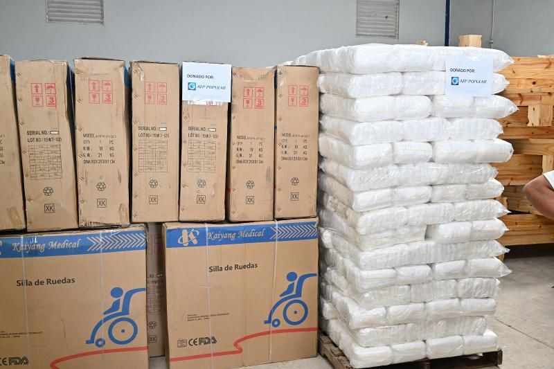 CONAPE recibió donación de insumos de AFP Popular