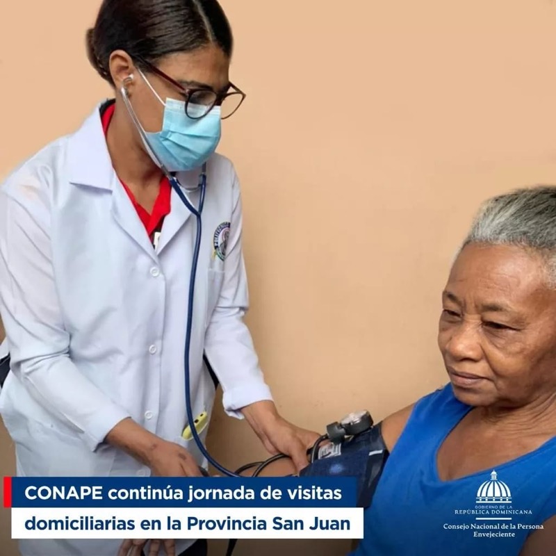 CONAPE continua jornada de visitas domiciliarias en San Juan de la Maguana