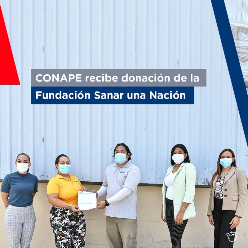 CONAPE recibe donación de la Fundación Sanar Una Nación